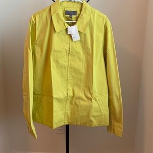 VINCE WINDBREAKER JACKET in Lime Green Sz XL NWT